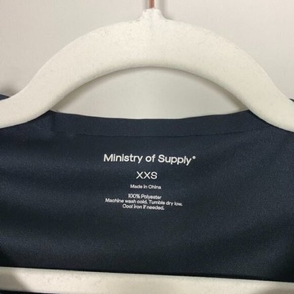 Ministry of Supply Luxe Touch Tee Shirt Short Sleeves Womens XXS Black Active - Picture 2 of 5